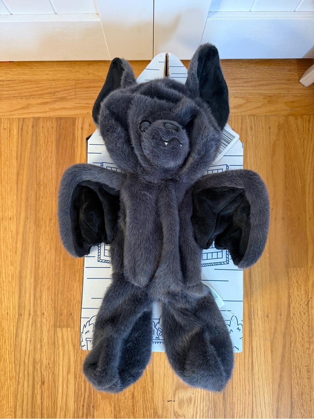 Build-A-Bear Black Plush Bat Bear un Stuffed Animal